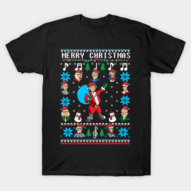 Classical Music Lover Christmas Sweater T-Shirt by KsuAnn